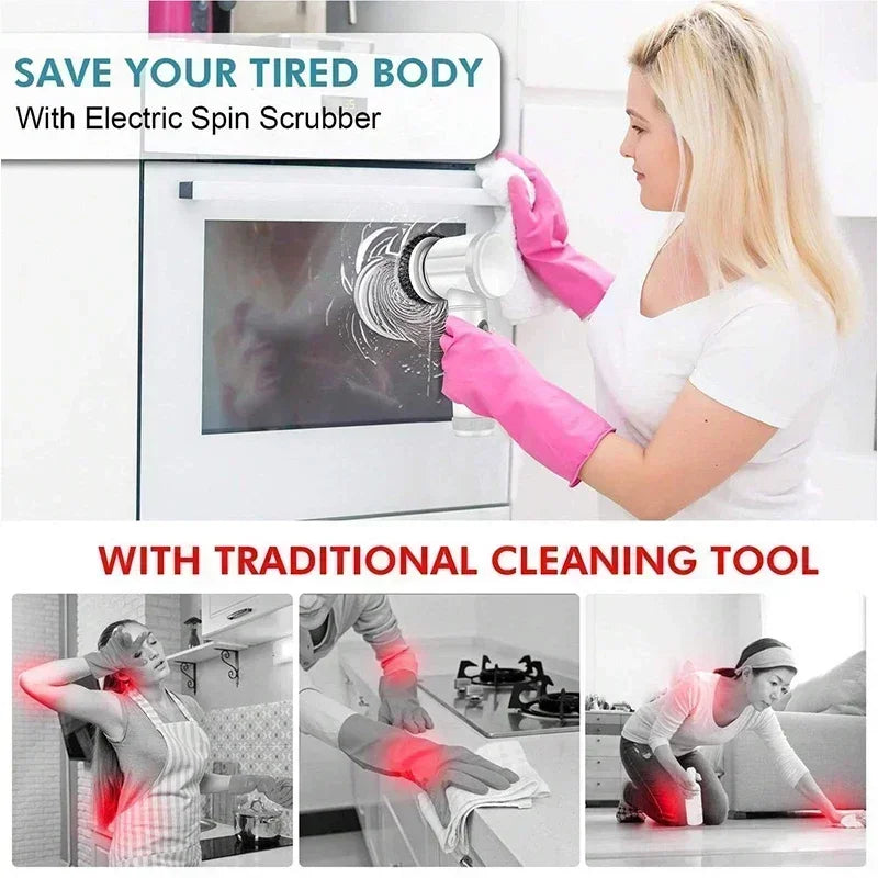 PowerClean Cordless Spin Scrubber Pro